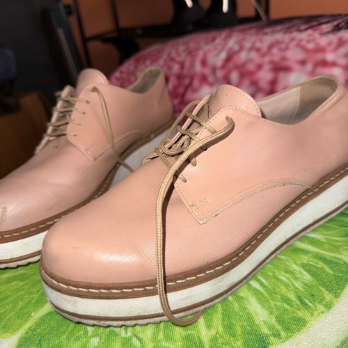Tsakiris Mallas Nude Sneakers Size 39 like new with platform