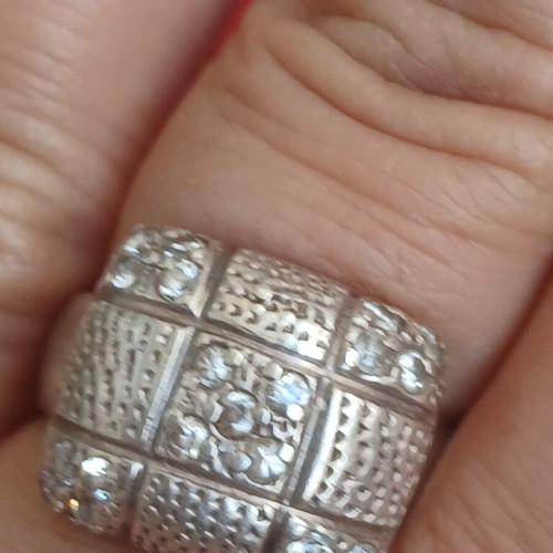 Silver 950 ring, 17 mm