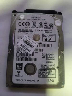 Hitachi HDD HTS545050A7E380 500GB употребяван