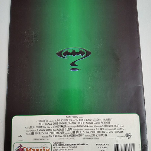 Merlin Batman Forever sticker album used