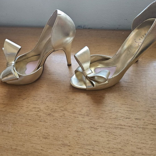 Paris Hilton high heel sandals, size 37, gold