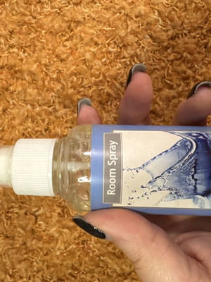 Room spray used with ocean scent
