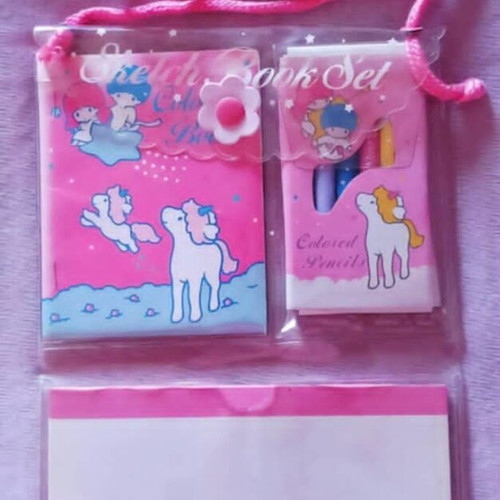 Vintage Sanrio Little Twin Stars painting set NOS new