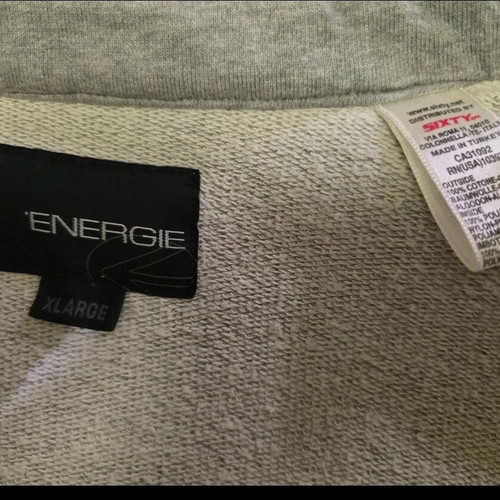 Energie Sixty Blue Puffer Moto Jacket used