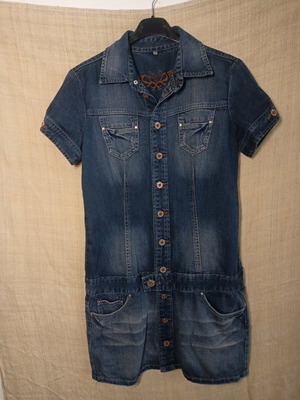 Y2K Kenvelo рокля като ново, деним, размер M