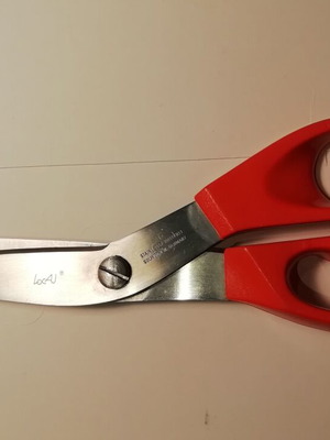 Solingen vintage sewing scissors used, stainless steel, right-handed