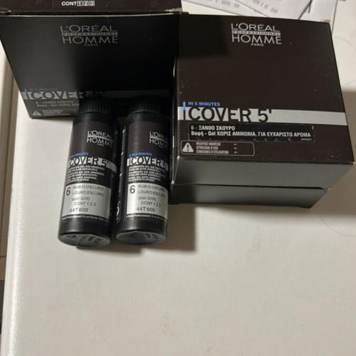 Loreal Homme Cover No 6 Dark Blonde pack 11x50ml new