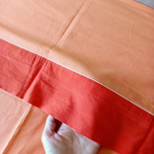 Cotton bed sheets set used, pack of 2, orange shades