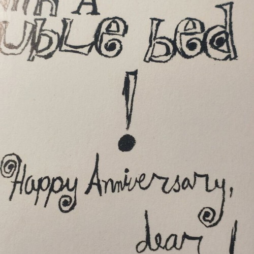 Vintage anniversary card like new