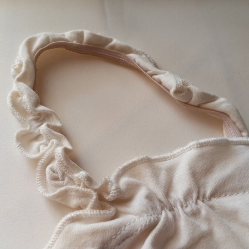 Shein women's white crop-top used, adjustable straps, size S