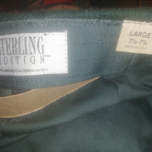 Sterling Edition Tragiaska hat large, beige and green, made in USA