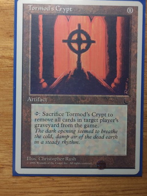Tormod's Crypt Magic the Gathering card like new