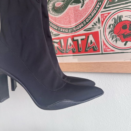 Sleeve boots black size 38 like new Bershka