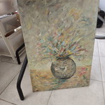 Original Painting Explosion of Colors in Vase 40x60 cm new