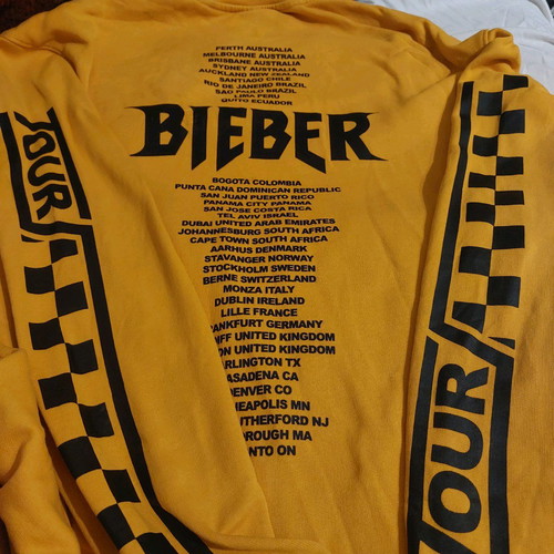 Bieber collectible blouse used, yellow, size M
