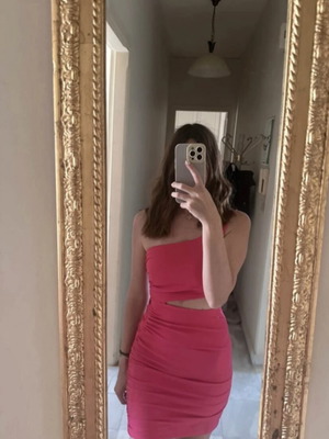 Zara mini dress, pink, size S