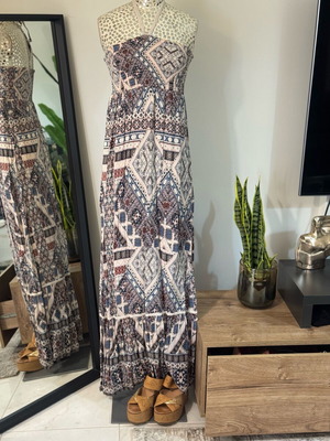 Maxi summer dress size 36 by Only like new, blue multicolor