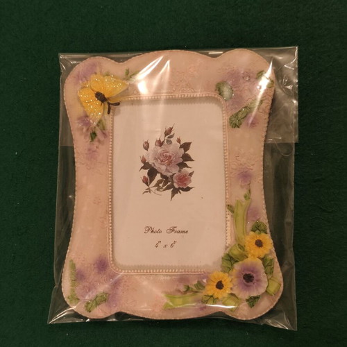 Decorative Koriza vintage floral photo frame 10x15cm (4x6)
