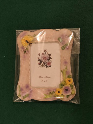 Decorative Koriza vintage floral photo frame 10x15cm (4x6)