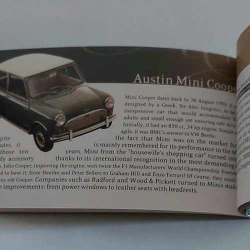 Legendary Cars booklet 2005