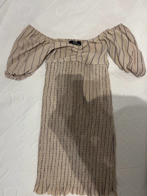 Bershka mini dress new, size XS/S, beige