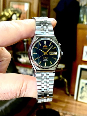 Orient N1 automatic men's watch like new, black and silver