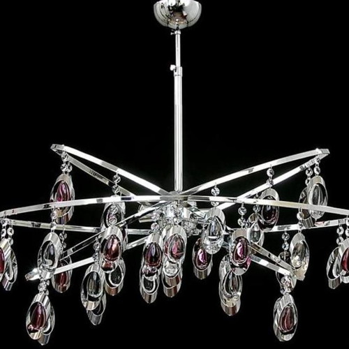 Asfour Crystal Chandelier Ceiling Light like new, honey amber