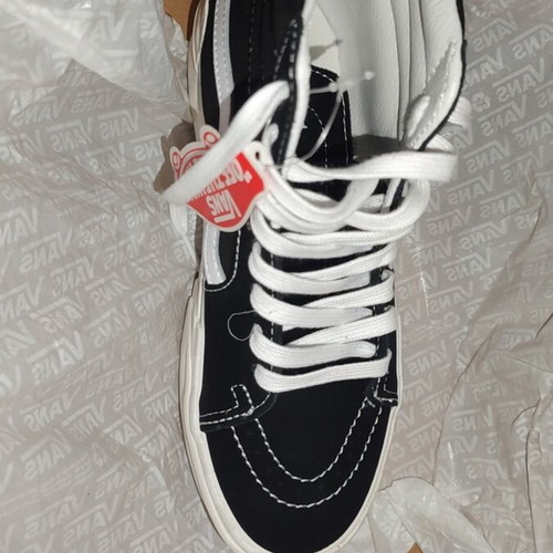 Vans double-layer sneakers new, black and white, size 38
