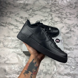 Nike Air Force 1 παπούτσια ανδρικά Triple Black Men's women's shoes Sneakers