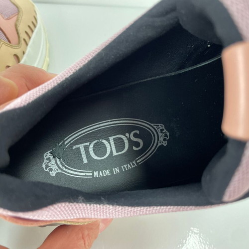 Tod's leather sneakers used, size 38.5, multicolor
