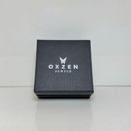 Oxzen steel and zircon cross pendant with chain