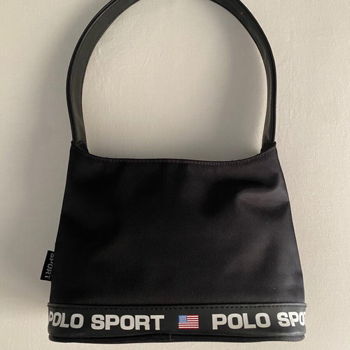 Polo Ralph Lauren Mini Bag used, nylon polyester, black