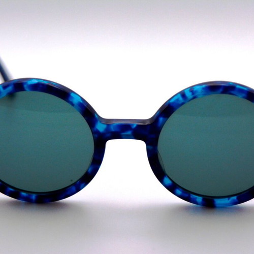 Robert la Roche S72 Round Sunglasses new, blue black