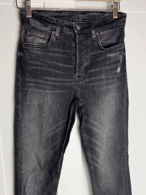 Jean black gray H&M skinny ankle size 28 high waist used