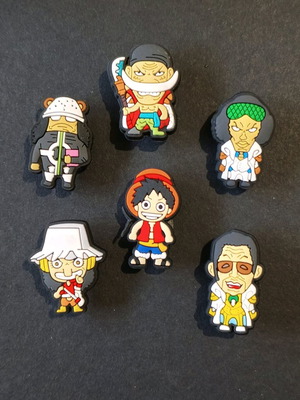 One Piece Crocs Charms set like new