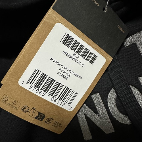 The North Face hoodie XL, black