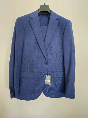 Men's wool suit no50 new, blue