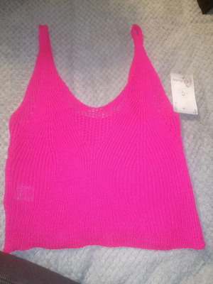 Fuchsia blouse used, one size