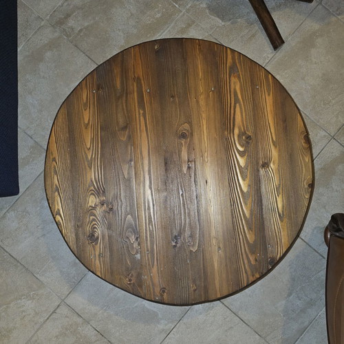 Sofras low round table used, diameter 70cm height 27cm