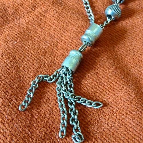 Metal bead rosary like new