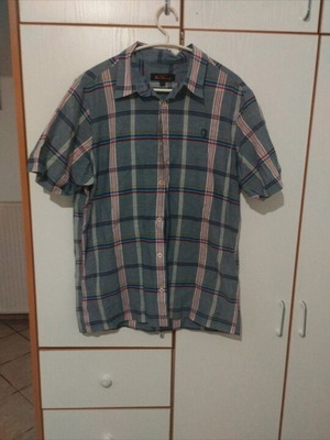 Ben Sherman men's shirt like new, size L, white and gray