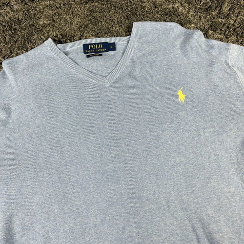 Polo Ralph Lauren Pima Cotton Sweater like new, men's size M, blue
