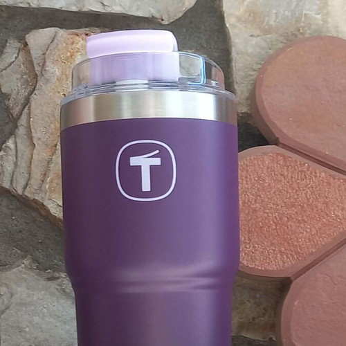 Tupperware metal thermos with straw 630 ml new