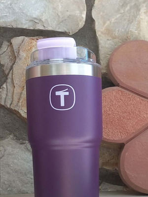 Tupperware metal thermos with straw 630 ml new
