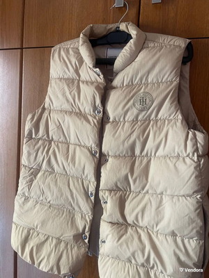 Tommy Hilfiger down vest like new, beige, size M