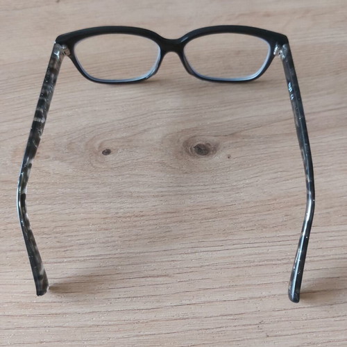 OJO Women's Myopia Glasses 2.5 Diopters UV 400 Like New Black