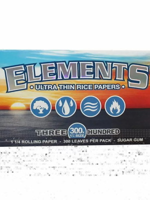 Elements rolling papers 1 1/4 size 300 sheets new