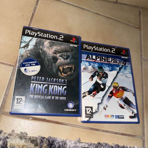 PS2 King Kong and Alpine Ski Racing used, pack of 2 games
