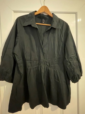 Old Navy vintage βαμβακερή μπλούζα tunic XXL μεταχειρισμένη, μαύρη