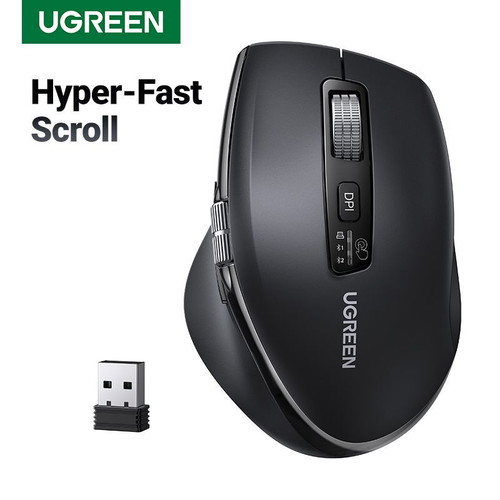 UGREEN Hyper-Fast Scroll wireless mouse Bluetooth 5.4 2.4G ergonomic new